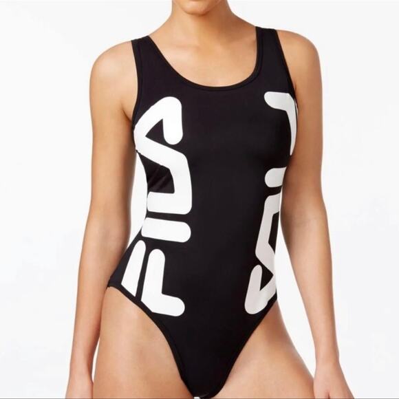 FILA Henrietta Bodysuit Sleeveless in Black/White Size XS - Picture 6 of 11